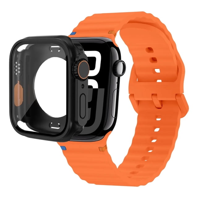 Correa Sport Para Apple Watch + Case Ultra Cristal Templado