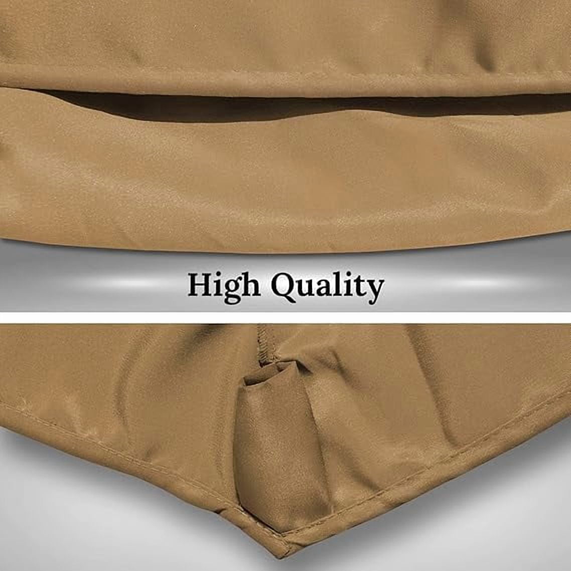 ALUVIERA 10' Umbrella Canopy Top Cover Patio Replacement Top Cover 8 Ribs Outdoor Sunshade