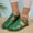 Green, variant on Womens Bohemian Lightweight Roman Comfort Closed-Toe Open-Back Sandals, Vintage Gladiator-Inspired Strappy Design for Breathable Summer Style, Easy Slip-On Mule Silhouette