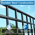thumbnail image 4 of ALEKO Madrid Style Steel 14 x 6 ft Dual Black Driveway Gate, 4 of 13