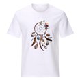 thumbnail image 3 of Pntutb, camiseta de cuello redondo con atrapasueños de flores para mujer, blusa Harajuku, ropa de calle de verano, tops Pntutb Pntutb-2862, 3 of 9