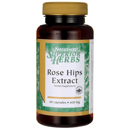 Swanson Rose Hips Extract 600 mg 60 Caps (Best Roses For Rose Hips)