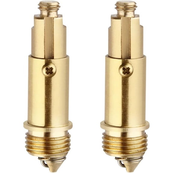 2 x Basin Sink Clicker Pop Up Bolt Basin Bath Sink Drain Click Clack Plug Bolt Spring Brass Push Spring Plug for Most Sink Tub Basin Drain Stopper