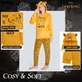 thumbnail image 4 of Conjunto de pijama Disney Simba para mujer, forro polar con capucha, color amarillo, talla S, 4 of 6