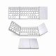 thumbnail image 1 of Mini teclado inalmbrico bt mini teclado teclado teclado ultra slim bt con panel tálil para // iOS plata, 1 of 7