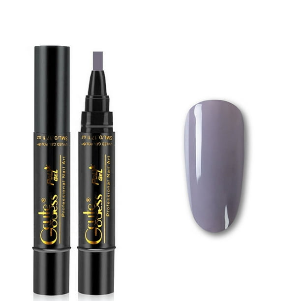 Lápiz de gel para uñas, gel para uñas en lápiz, no requiere aceite ni capa superior para niñas, para dibujo de uñas artísticas, lápiz de esmalte de 5 ml