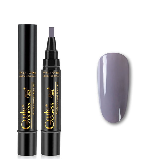 Lápiz de gel para uñas, gel para uñas en lápiz, no requiere aceite ni capa superior para niñas, para dibujo de uñas artísticas, lápiz de esmalte de 5 ml