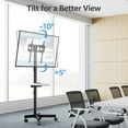 thumbnail image 6 of HOMOUNT Mobile TV Stand,Rolling TV Cart for 24-60" TVs, Portable TV Floor Stand with Wheels,Adjustable Shelf & Tilt,Max VESA 400x400mm,up to 77 lbs, 6 of 10