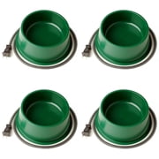 Farm Innovators 1 Quart Electric Heated Pet Water Bowl, Green (4 Pack)