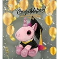 thumbnail image 4 of DolliBu Sparkle Eyes Pink Unicorn Graduation Plush Toy - Super Soft Graduation Stuffed Animal Dress Up Gown and Cap with Tassel - Cute Congratulatory Graduation Gift - 8 Inches, 4 of 6