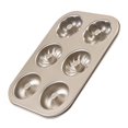 thumbnail image 1 of 6 Cavity Doughnut Mold Donut Baking Pan Baking Pan Non-Stick Cake Biscuit Pastry Baking Tray 1pcs, 1 of 6