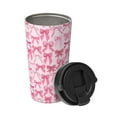 thumbnail image 2 of Balery Pink bows Pattern Insulated Coffee Travel Mug Stainless Steel Vacuum Coffee Cup Leakproof with Screw Lid Coffee for Hot/Iced Beverage - 500ml, 2 of 8