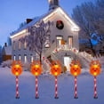 thumbnail image 6 of Outdoor Solar Christmas Decorations Lights, 5 in 1 Christmas Pathway Lights Outdoor Waterproof, LED Christmas Outdoor Lights for Yard Garden Decor (Christmas Tree), 6 of 8
