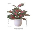 thumbnail image 2 of facefd Artificial Potted Plant Leaf Simulation Leaves Home Office Desktop Greenery Decoration, Plant Type 5, 2 of 4