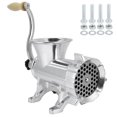 thumbnail image 1 of Filfeel Meat Grinder Aluminium Alloy Manual Meat Mincer Rounded Feeding Hole Vegetable Grinding Machine Home Kitchen Use, 1 of 8