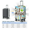thumbnail image 6 of PAYOHTO Highly Elastic Spandex Suitcase Cover Luggage Cover Large Fits 25 to 28 Inch ILove Music, 6 of 8