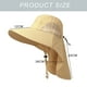 thumbnail image 2 of Gorra de protección solar UPF 50+ para hombre al aire libre, sombrero de pesca de ala ancha con solapa para el cuello, sombreros de senderismo para hombres, 2 of 5