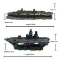 thumbnail image 7 of Aquarium Shipwreck Fish Tank Landscaping Resin Crafts Broken Ship Ornaments,B, 7 of 7