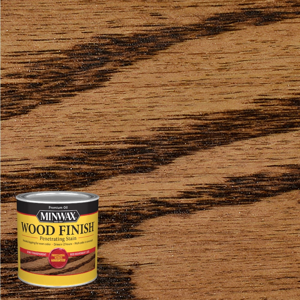 Minwax Wood Finish Penetrating Stain, Red Mahogany Oil-Based, 1/2 Pint