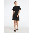 thumbnail image 2 of Scoop Women's and Women's Plus Sweater Dress with Puff Sleeves, Sizes XS-4X, 2 of 5