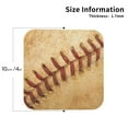 thumbnail image 3 of Balery 4 Pcs Vintage Baseballleather Coasters Set, Drink Table Cup Coasters For Living Room Kitchen Coffee Decor, 3 of 9