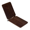 thumbnail image 3 of billetera billetera de cuero bifold para hombre billetera monedero slim monedero marrón Sunnimix Monedero de la tarjeta de crédito, 3 of 6