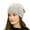 Grey, variant on Women's Daily Clothing Essentials Women's Solid Color Velvet Knitted Beanie Hat Coldproof Double Layer Warm Pile Cap Winter Accessories