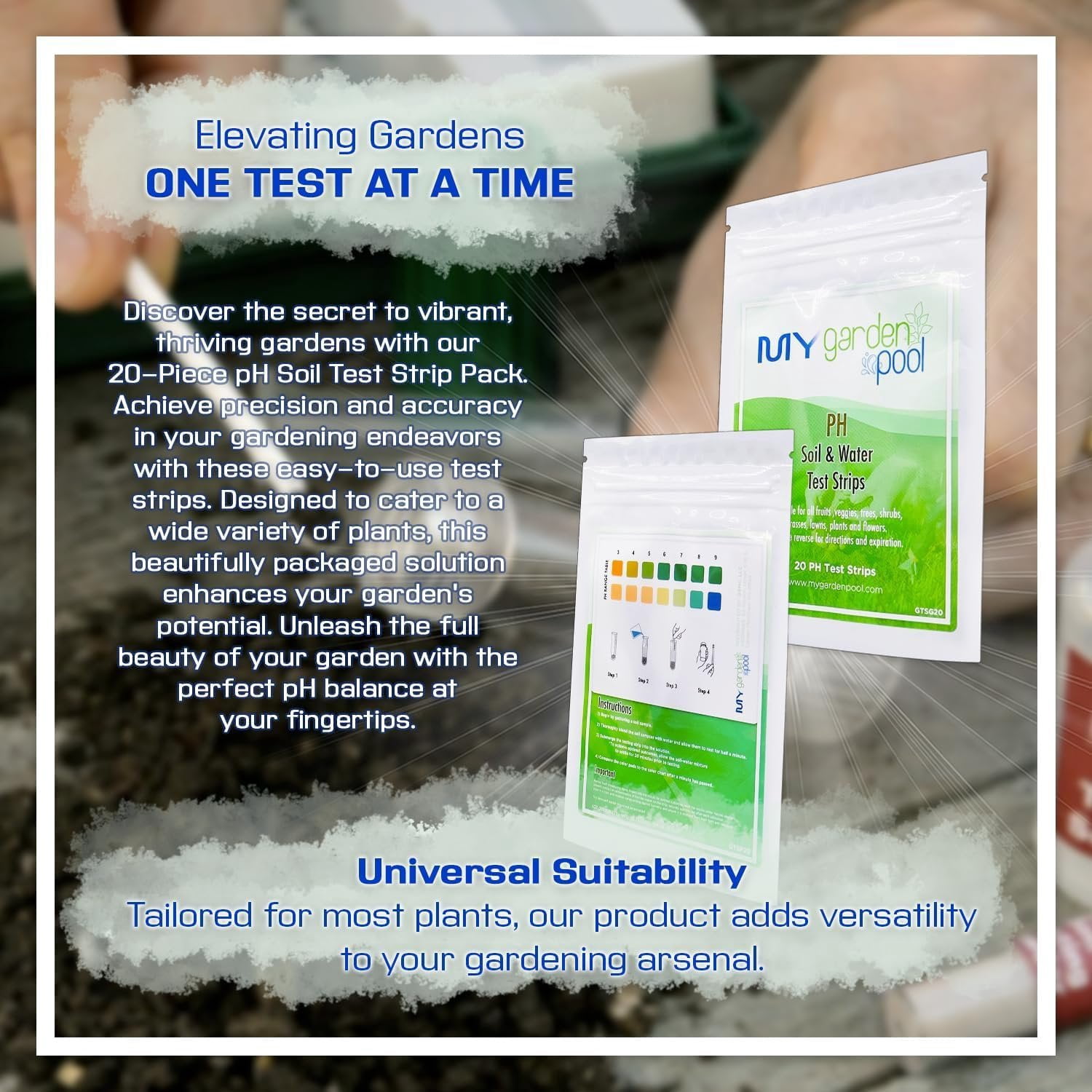 Coast of Maine KM6000 Kelp Meal Plant Food 4 LB  Organic Seaweed Fertilizer for Vibrant Growth with My Garden Pool Soil Test Strips & Claw Gardening Gloves