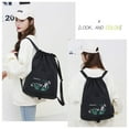 thumbnail image 4 of Simple Modern Backpack Foldable Drawstring Large Capacity Embroidered Backpack, Drawstring Backpack For Women Travel Backpack, 4 of 8