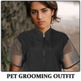 thumbnail image 3 of CTIRCHIU Lightweight Black Grooming Apron for Pets Full Coverage Hairresistant Breathable Mesh Design, 3 of 7