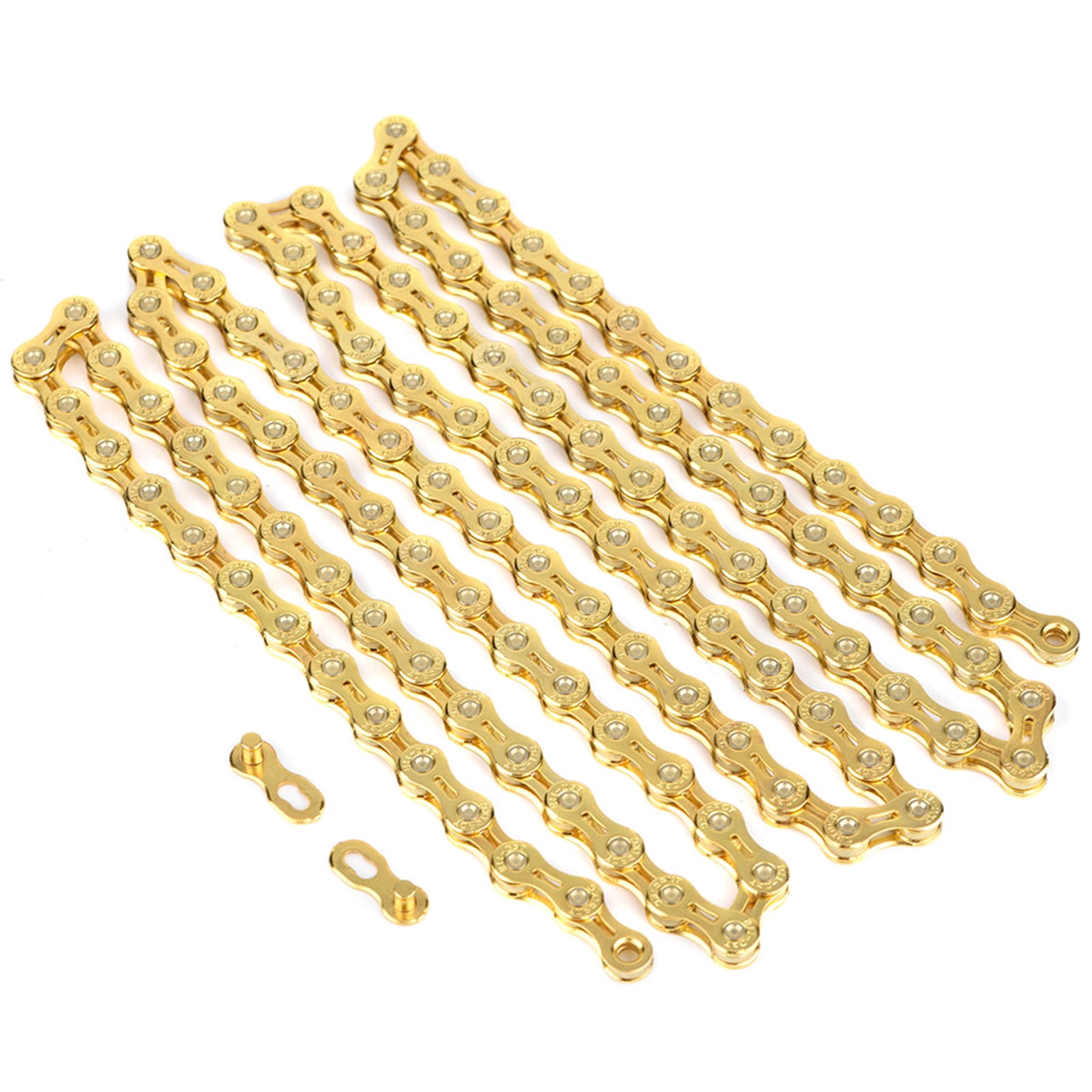 Gold Bike Chain, Bike Chain, 116 Links Replacement Parts Durable