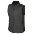 thumbnail image 2 of Men's Colosseum Charcoal Texas Longhorns Nightman Full-Zip Puffer Vest, 2 of 3