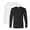 Black+White 2 Pack, variant on Gildan Unisex Softstyle Long Sleeve T-Shirt 100% Ring-Spun Cotton Crewneck Long Tee Shirt for Men (Black , M)