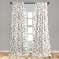 thumbnail image 5 of Ambesonne Birthday Curtains, Celebration Party, Pair of 28"x84", Multicolor, 5 of 5