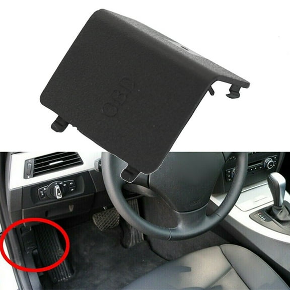 ZS Black Car Accessories OBD Socket Cover Trim For BMW E90 E91 2004-2011 & 3Series E92 E93 2005-2013 51437147538 LHD Only