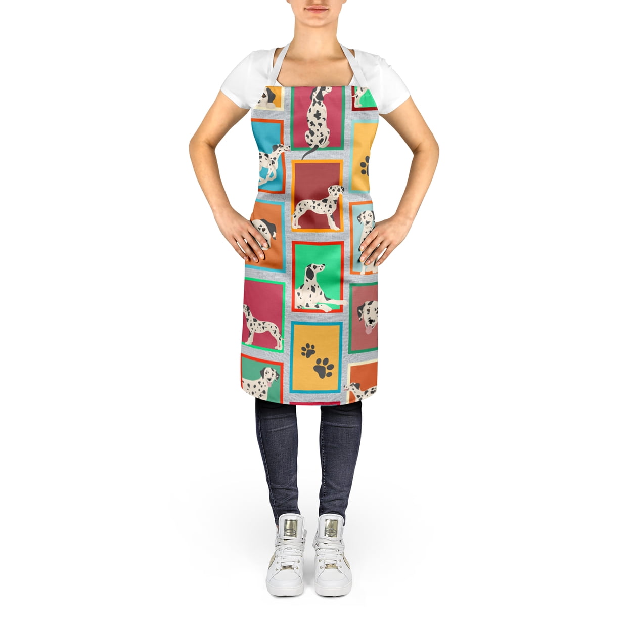 Lots of Dalmatian Apron 27 in x 30 in
