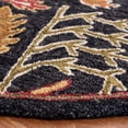 thumbnail image 3 of SAFAVIEH Aspen Wilhelmina Floral Wool Area Rug, Black/Red, 7' x 7' Round, 3 of 10