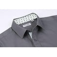 thumbnail image 3 of Alex Vando Mens Dress Shirts Regular Fit Long Sleeve Stretch Business Dress Shirts for Men, 3 of 6