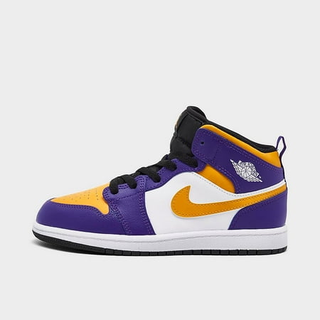 

Little Kid s Jordan 1 Mid Dark Concord/Taxi-White-Black (DQ8424 517) - 13.5