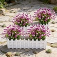 thumbnail image 1 of Artificial Callas Lilys Bouquet Plastic Artificial Flowers Outdoor Home Garden Artificial Plants Bouquet Decor, 1 of 6