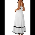 thumbnail image 3 of Vestido Fluido de Verano 2025 para Mujer, Informal, Sin Mangas, con Tirantes Finos y Volantes, para Playa, y Negro, Talla M, 3 of 6