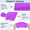 thumbnail image 2 of Uxcell Gorro de Natación de Silicona en Paquete de 2 para Mujeres y Hombres, Sombrero de Natación Impermeable No Deslizante Duradero [Púrpura], 2 of 6