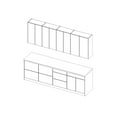 thumbnail image 4 of Kitchen Fusion Collection White Matte Color Base Size 8.5Ft Wide, 4 of 5