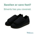 thumbnail image 6 of Silverts Adaptive Slippers, Easy Close - Men, Black, Size 12, 2X Wide, 1 Ct, 6 of 9