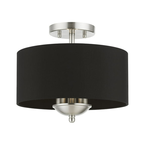 Livex Lighting - Huntington - 3 Light Semi-Flush Mount In Transitional