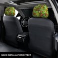 thumbnail image 3 of Kdxio Carrot Eggplant Pattern Print 2 Piece Car Head Rest Covers Set Auto Front/Rear Seats Headrest Cover Universal Fit Most Cars,Sedan, SUV, 3 of 9