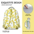 thumbnail image 4 of Modern Lemon Students Backpack Cute Yellow Fruit School Bag with Bright Floral Design, Durable and Comfortable, 4 of 6