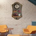 thumbnail image 1 of Reloj de pared Perfecl estilo europeo decorativo madera 26 cm x 17 cm x 1 cm, 1 of 5
