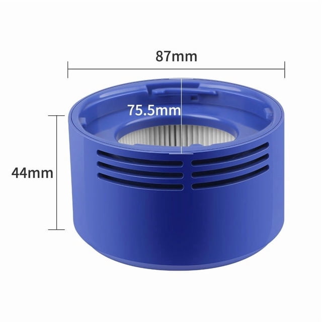 2-Pack Replacement Post-Motor HEPA Filter for Dyson V6, V7, V8 - Compatible with DC58, DC59, DC61, DC62, DC74 - Washable Vacuum Cleaner Filter