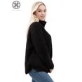 thumbnail image 3 of Luxtrada Women’s Long Sleeves Turtleneck Fleece Sweater Oversized Loose Fitting Sweatshirt Thermal Top Warm, 3 of 7